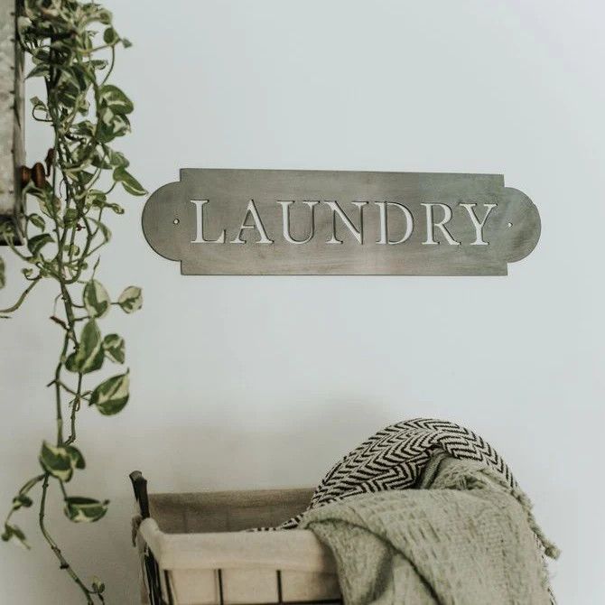 Laundry Metal Wall Decor