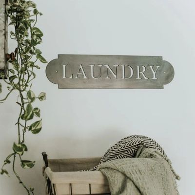 Laundry Metal Wall Decor