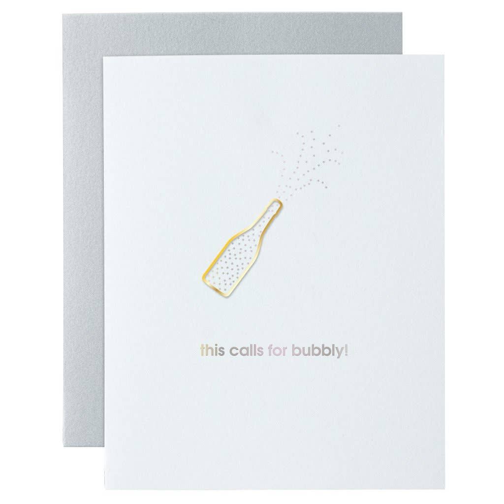 This Calls for Bubbly -Paper Clip Card