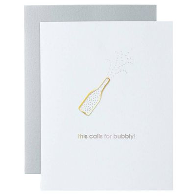 This Calls for Bubbly -Paper Clip Card