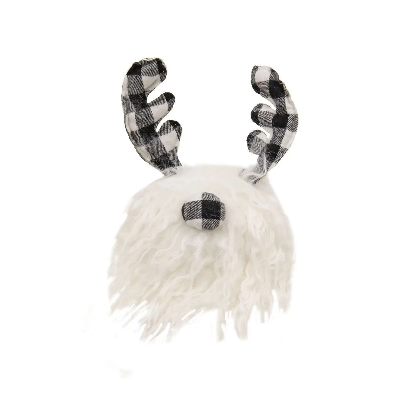 Black &amp; White Buffalo Check Gnome Ball