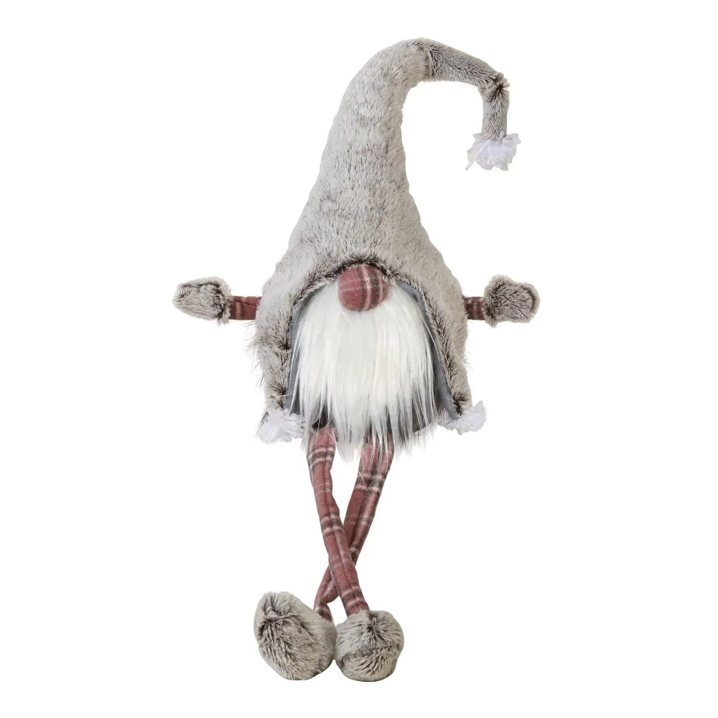 Sitting Gnome w/ Long Pink Legs - 32 in