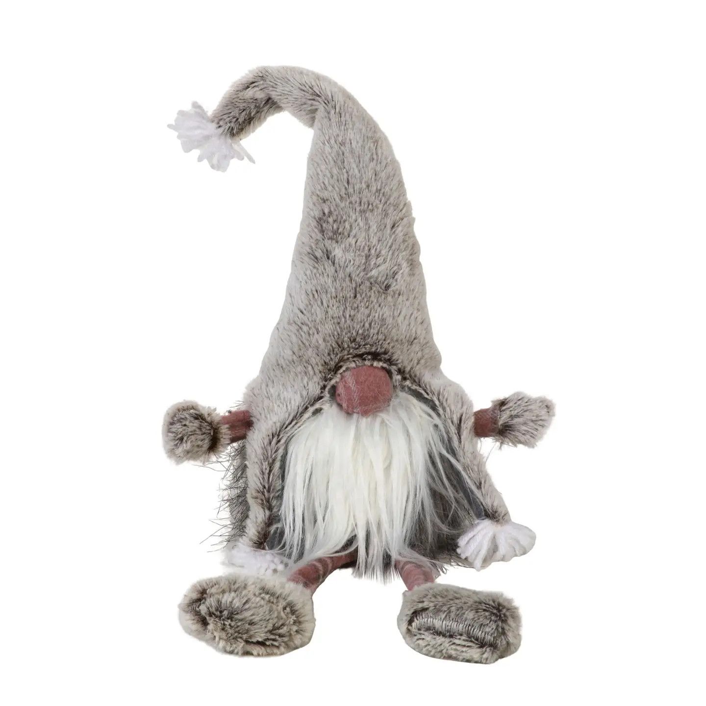 Sitting Gnome w/ Long Pink Legs - 23 in