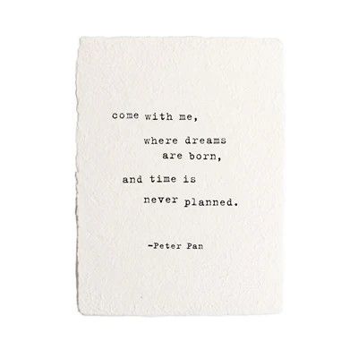 Handmade Paper Print -Peter Pan 12x16"