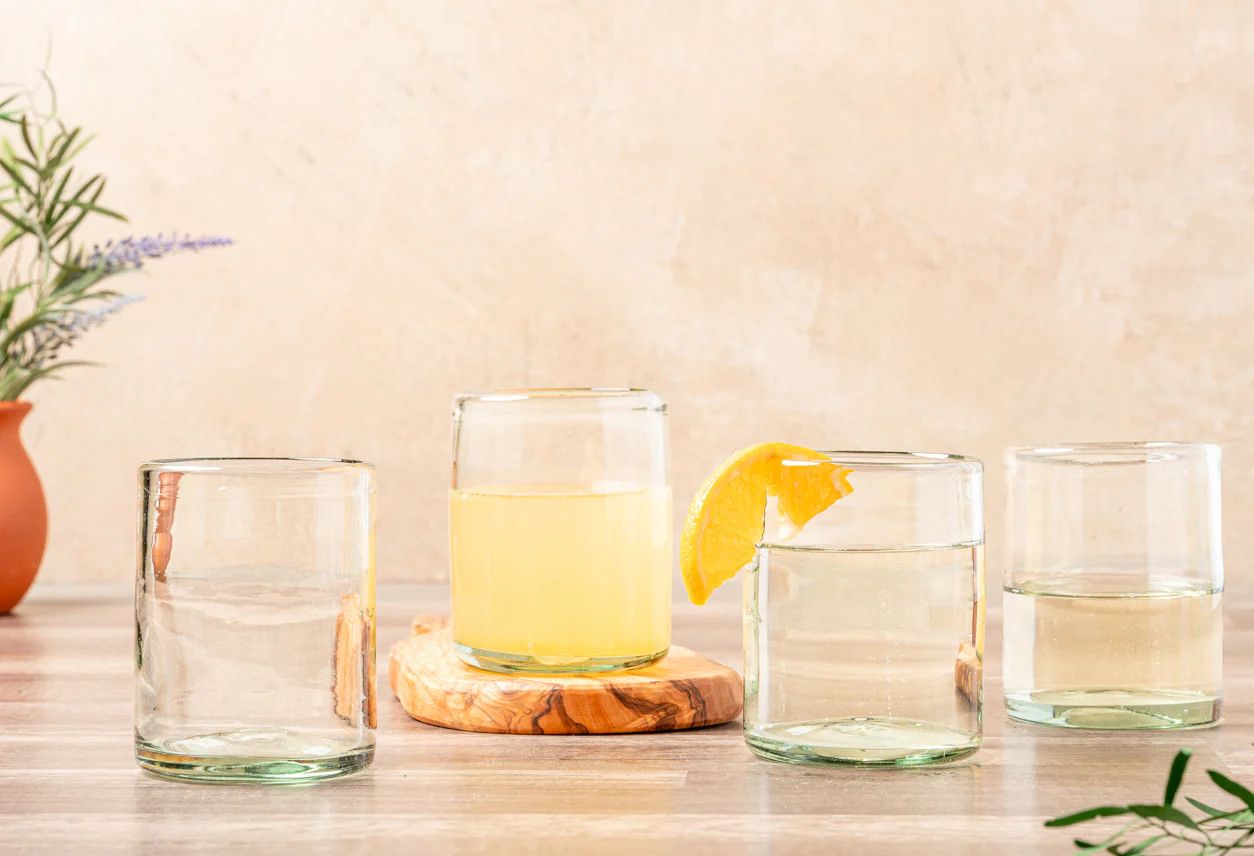 Verve Culture Handblown Mexican DOF Glasses - Clear
