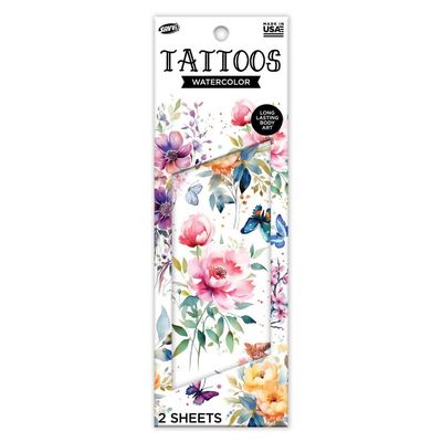 Savvi Watercolor Flash Tattoo Pouch