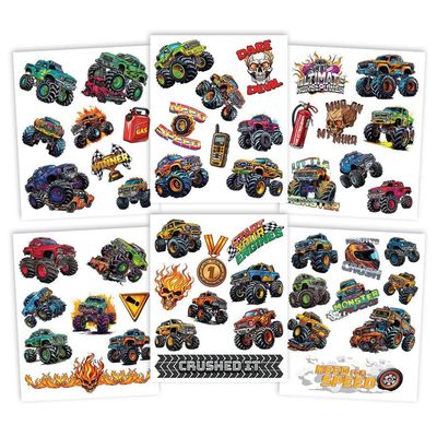 Savvi Monster Trucks Tattoo Pouch