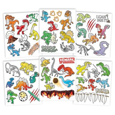 Savvi Glow Dino Glow in the Dark Tattoo Pouch