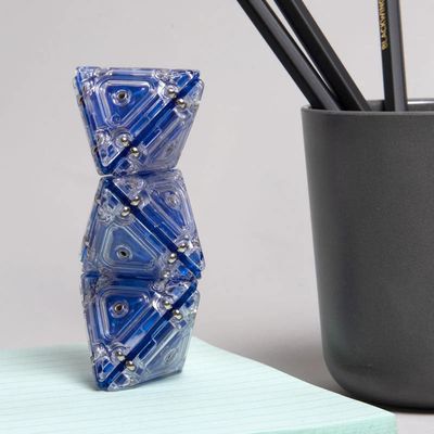 Speks Geode Magnetic Fidget Pyramid Set - Cobalt