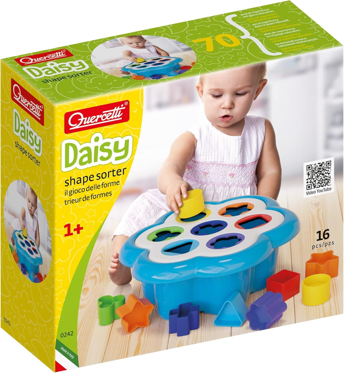 Quercetti Fantacolor Daisy Shape Sorter