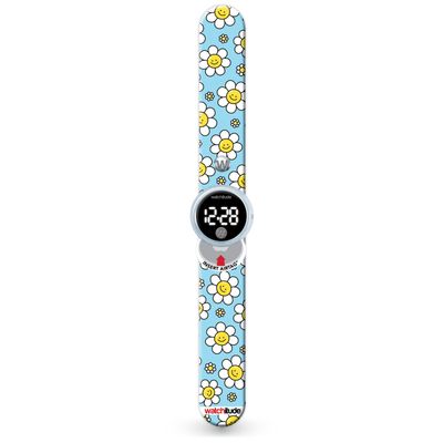Watchitude Happy Flowers - Tag’d Trackable Slap Watch