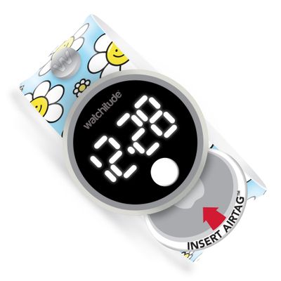 Happy Flowers - Tag’d Trackable Slap Watch