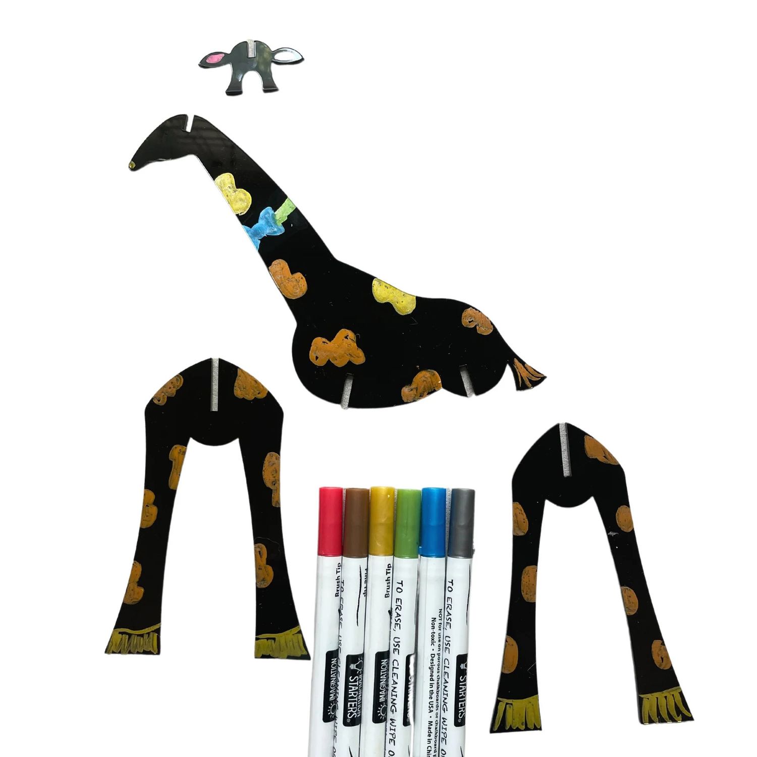 Imagination Starters 3D Puzzle + Markers - Giraffe