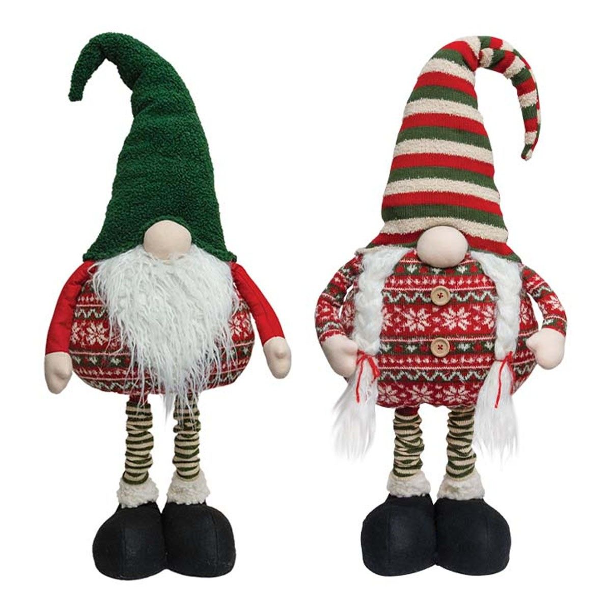 Mr. &amp; Mrs. Nordic Christmas Sweater Gnome (set of 2)