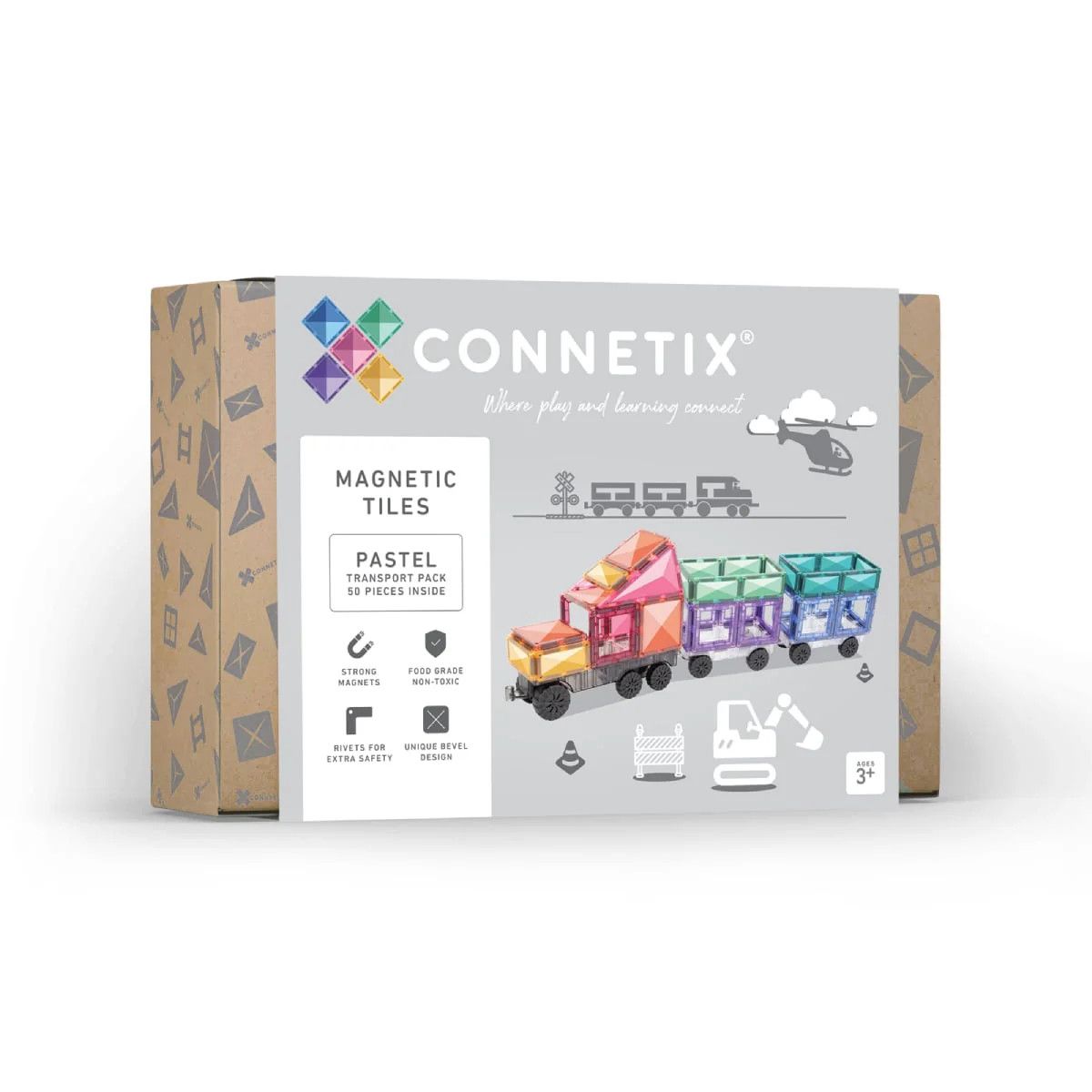 CONNETIX Pastel Transport Pack - 50 Pieces
