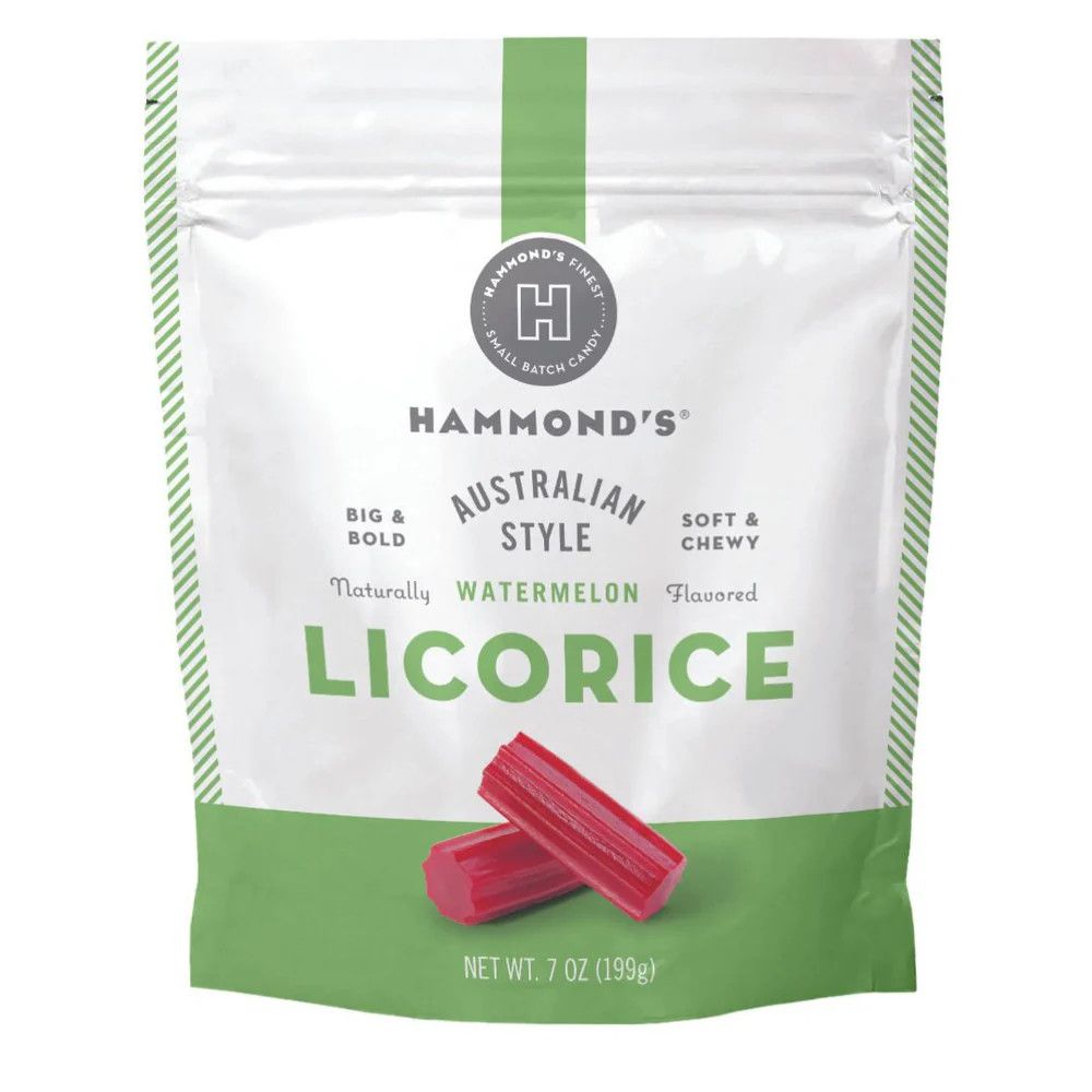 Hammond's Candies Australian Style Watermelon Licorice 7oz