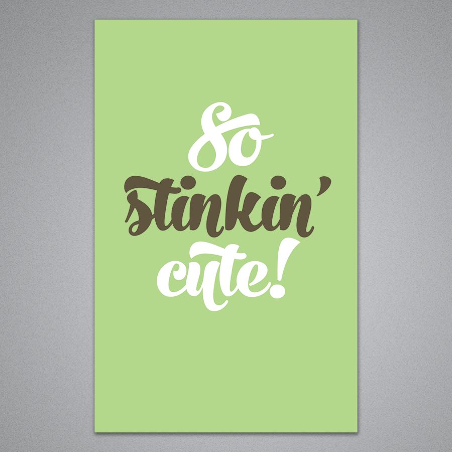 Breathless Paper Co: Fresh Breath - So Stinkin Cute! Card