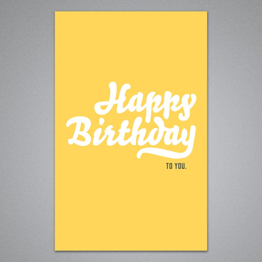 Breathless Paper Co: Fresh Breath - Happy Birthday To You Card