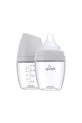 Quark Baby Buubibottle Mini Hybrid Feeding Bottle-Grey