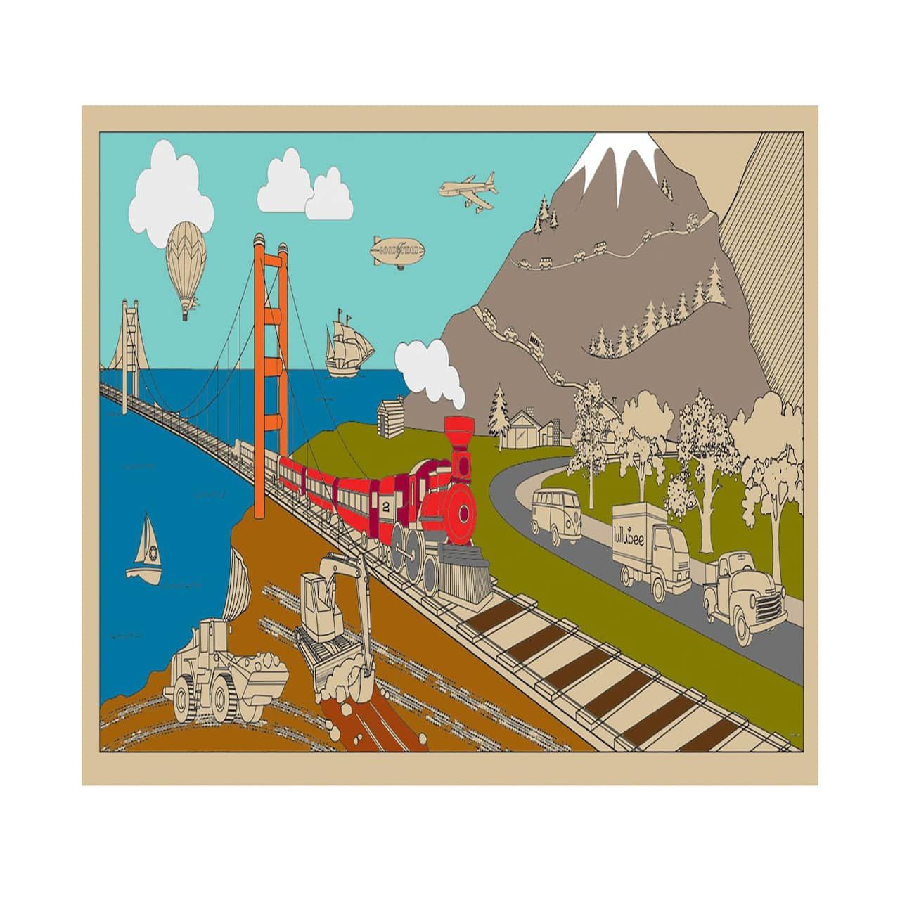 Lullubee On the Go Giant Coloring Murel