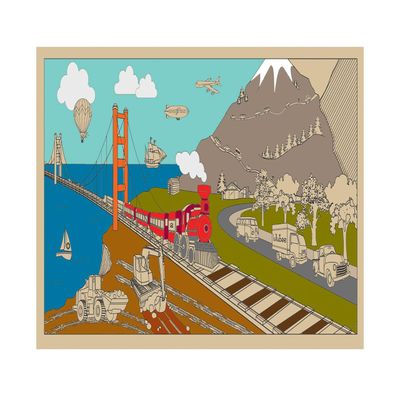 Lullubee On the Go Giant Coloring Murel