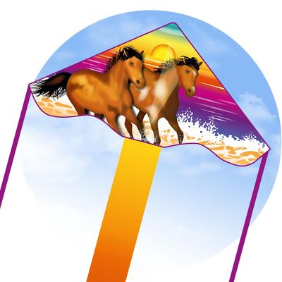 ECO - SIMPLE FLYER WILD HORSES KITE 85CM 33"