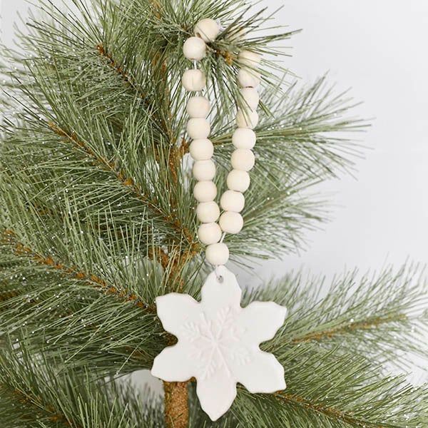 Snowflake Ornament with Beads