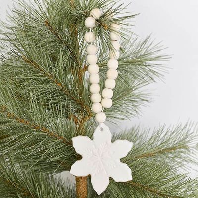 Snowflake Ornament with Beads