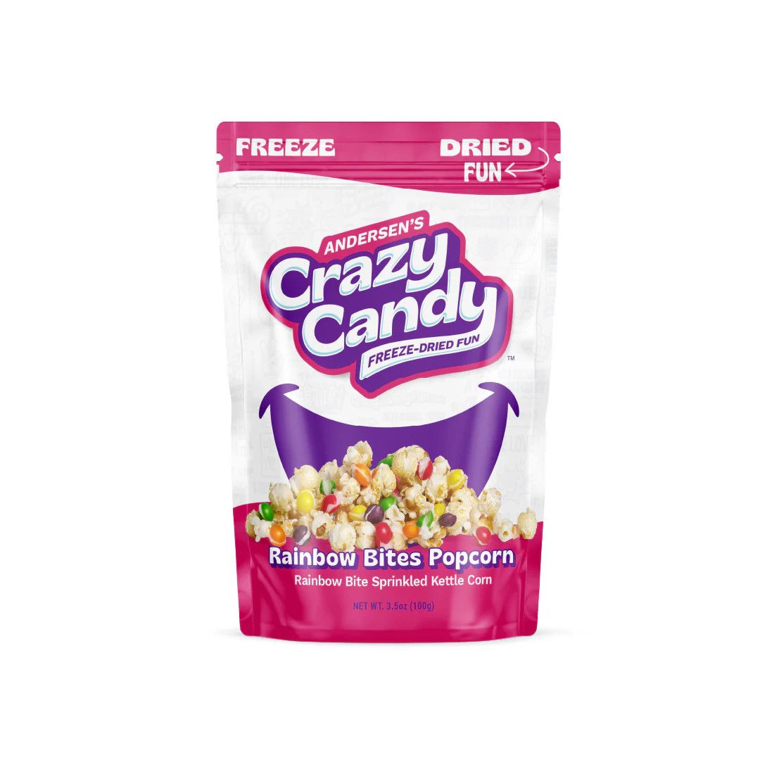 Andersen's Crazy Candy Freeze Dried Fun - Rainbow Bites Popcorn (3.5oz)