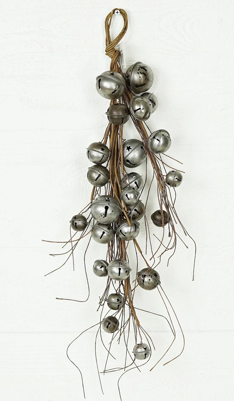 Vintage Galvanized Bell Teardrop - 24in