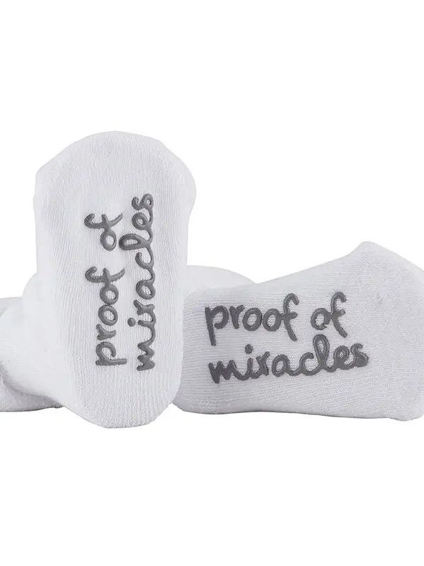 "Proof of Miracles" Socks - 3-12 Months