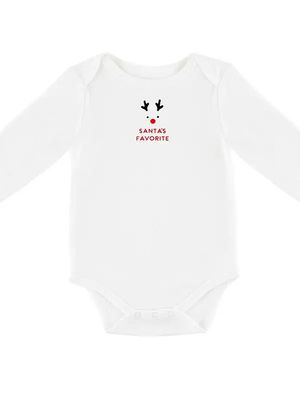 "Santa's Favorite" Longsleeve Snapshirt - 6-12 months