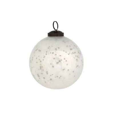 Arctic Glow Glass Ball Ornament, 6"