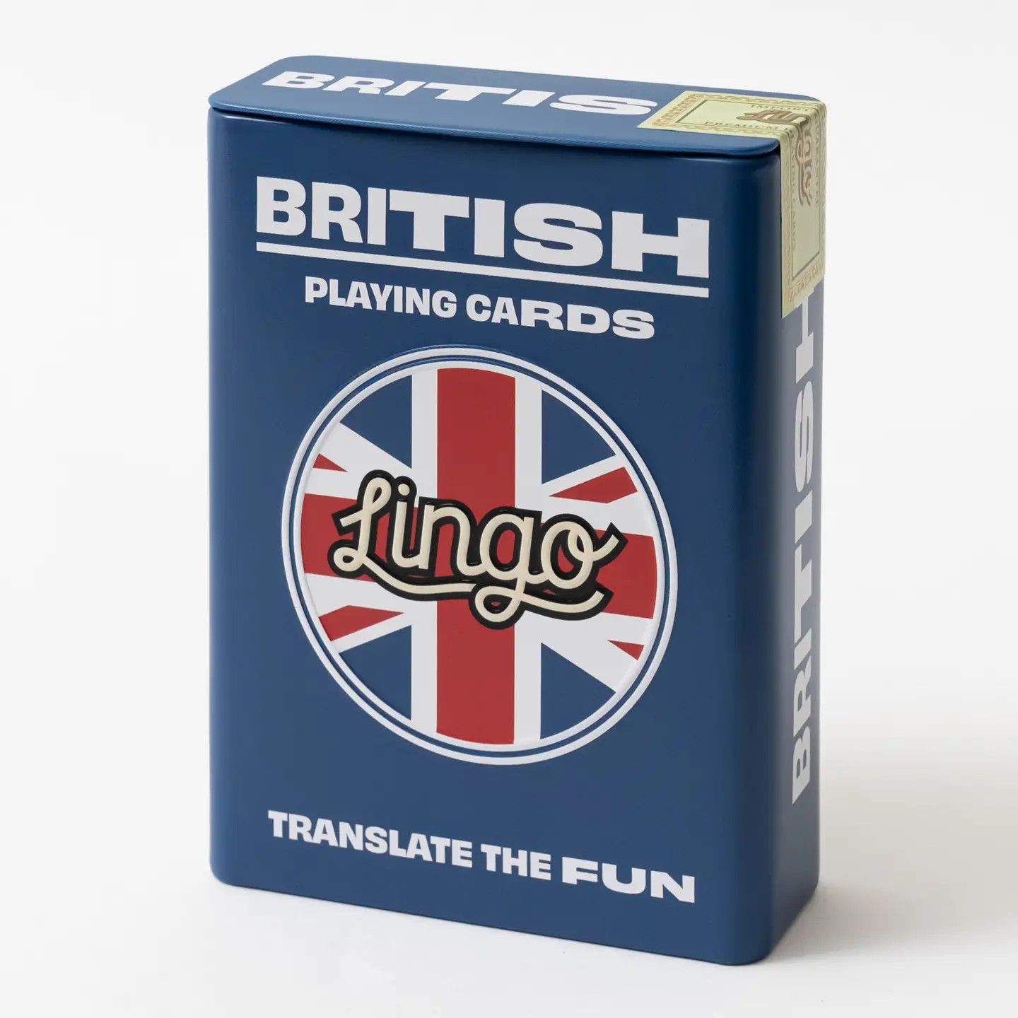 British Slang Travel Playing Cards in Tin Travel Case