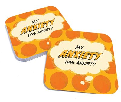 My Anxiety has Anxiety Pop Life Paper Coaster Set