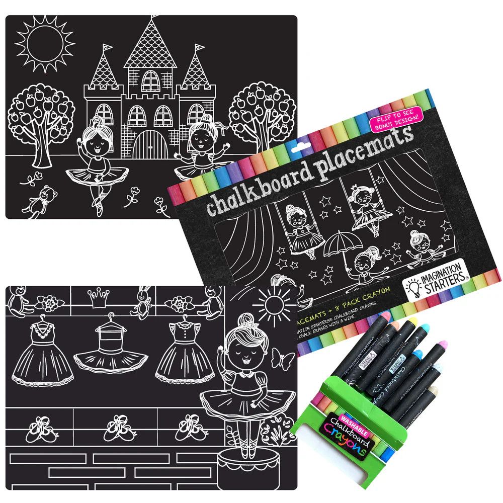 Imagination Starters Travel Mat Coloring Set - Ballerina