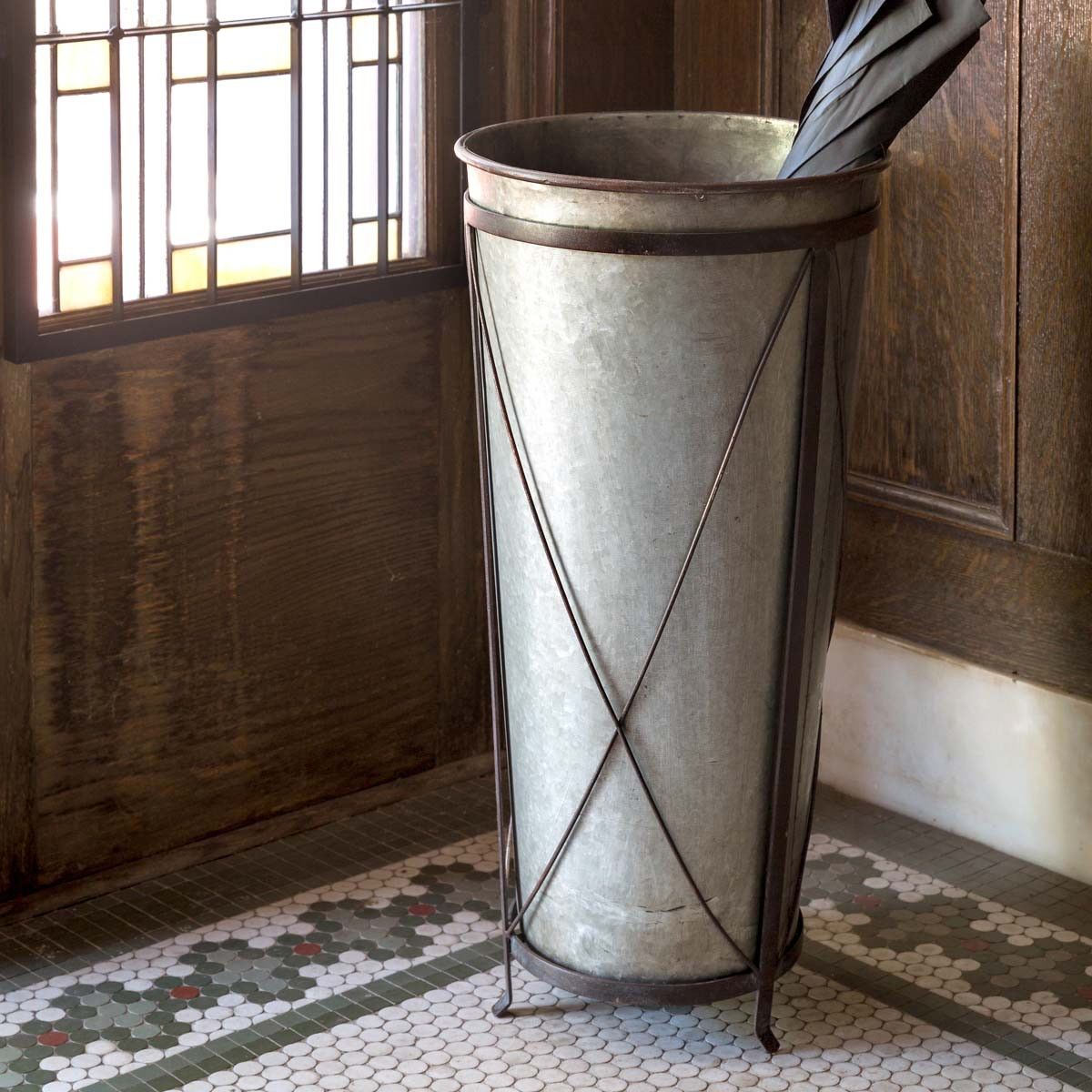 Metal Umbrella Planter