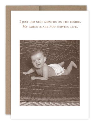 Shannon Martin Design Nine Months Baby Card