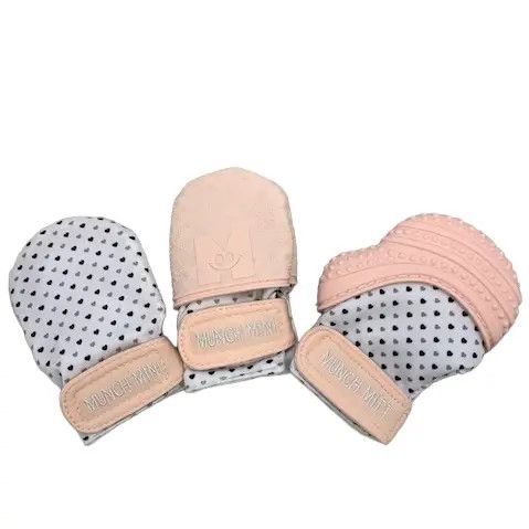 Malarkey Munch Mitt Mini Combo - Pink Hearts