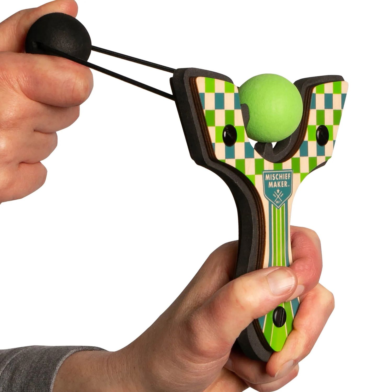 Mighty Fun! Mischief Maker Slingshot - Racing Series - Green