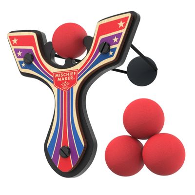 Mighty Fun! Mischief Maker Slingshot - Racing Series - Red