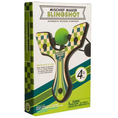 Mighty Fun! Mischief Maker Slingshot - Racing Series - Green