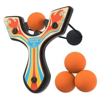 Mighty Fun! Mischief Maker Slingshot - Racing Series - Orange