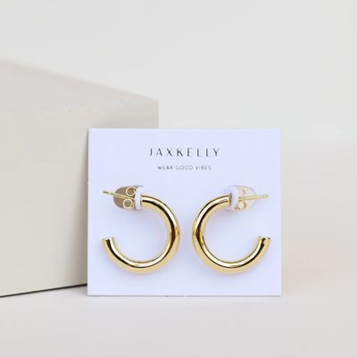 Gold Hoop - Smooth - Earrings