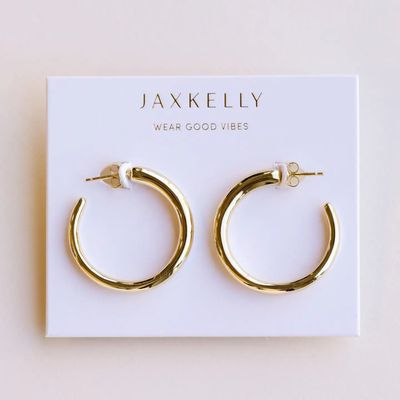 Everyday Gold Hoop Earrings - Medium