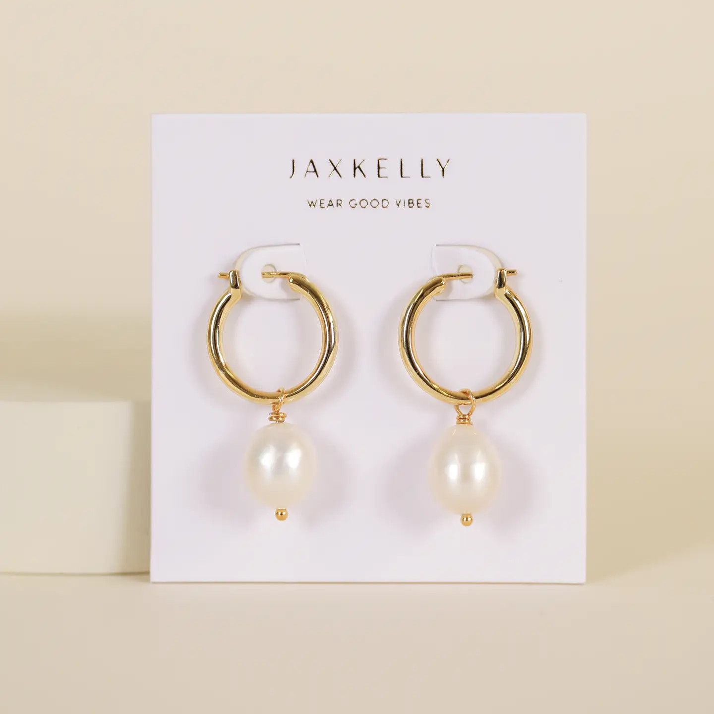 Pearl Drop - Gold Earrings