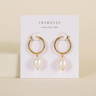 Pearl Drop - Gold Earrings