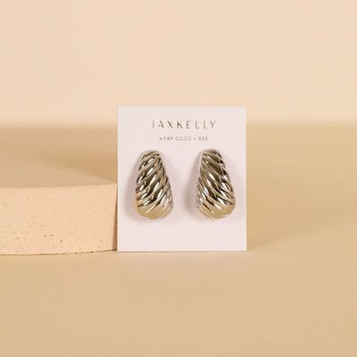 Silver - Bold Swirl - Earrings
