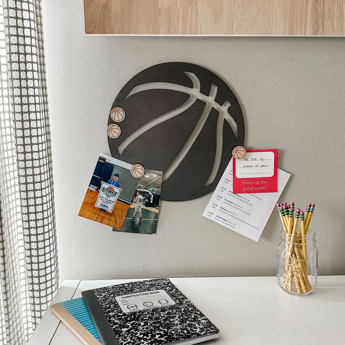 Basketball Magnetic Wall Decor