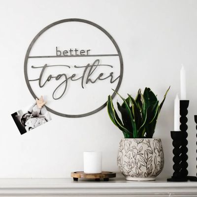 Better Together Circle Wall Decor